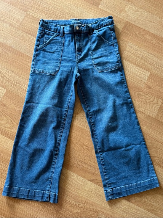 Time and Tru Denim - Time & Tru High-Rise Wide-Leg Cropped Jeans Front Porch Pockets Women’s Size10